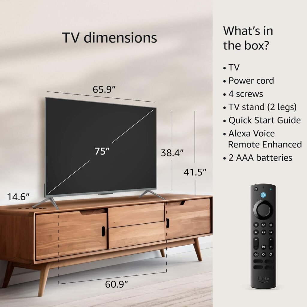 Amazon Fire TV 55 Omni QLED Series 4K UHD smart TV, Dolby Vision IQ, Fire TV Ambient Experience, local dimming, hands-free with Alexa