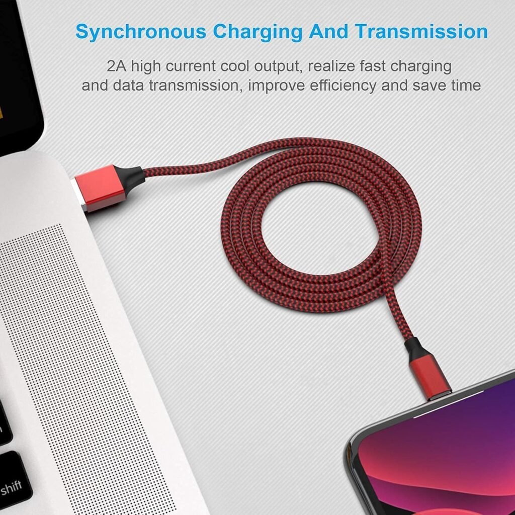 [Apple MFi Certified] 6Pack 3/3/6/6/6/10 FT iPhone Charger Nylon Braided Fast Charging Lightning Cable Compatible iPhone 14 Pro/13 mini/13/12/11 Pro MAX/XR/XS/8/7/Plus/6S/SE/iPad