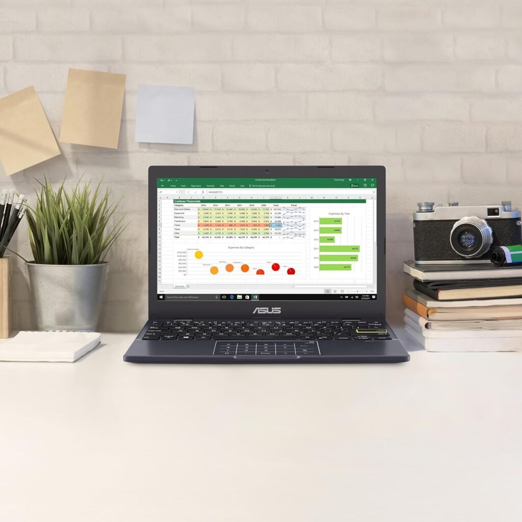 ASUS 2024 Vivobook Go 11.6” HD Laptop, Intel Dual Core N4500, Intel Graphics, 4GB, 128GB, Windows 11 Home in S Mode, Star Black, L210KA-ES04