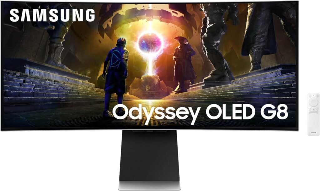 SAMSUNG 27-Inch Odyssey G6 (G60SD) Series OLED Gaming Monitor with QHD 360Hz 0.03ms, Anti-Glare, Sleek Metal Design, LS27DG602SNXZA, 2024, 3 Year Warranty