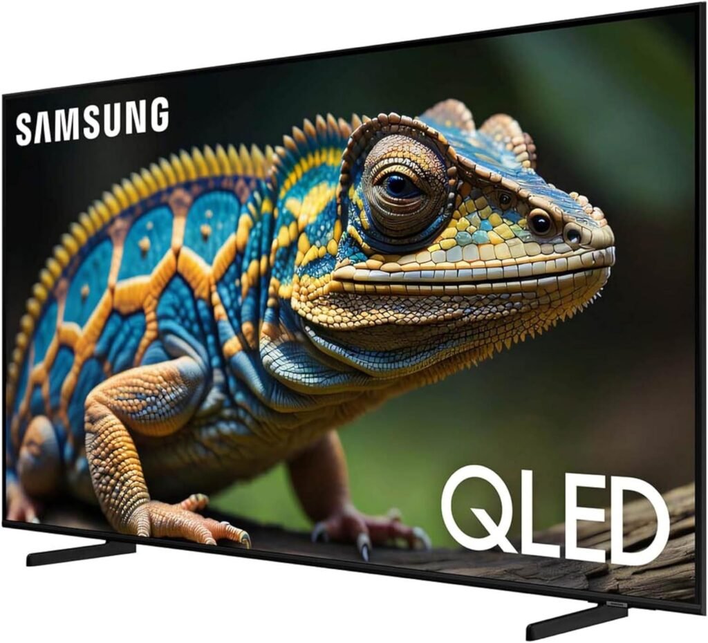 SAMSUNG 32-Inch Class QLED 4K Q60D Series Quantum HDR Smart TV w/Object Tracking Sound Lite, Motion Xcelerator, Slim Design, Gaming Hub, Alexa Built-in (QN32Q60D, 2024 Model)