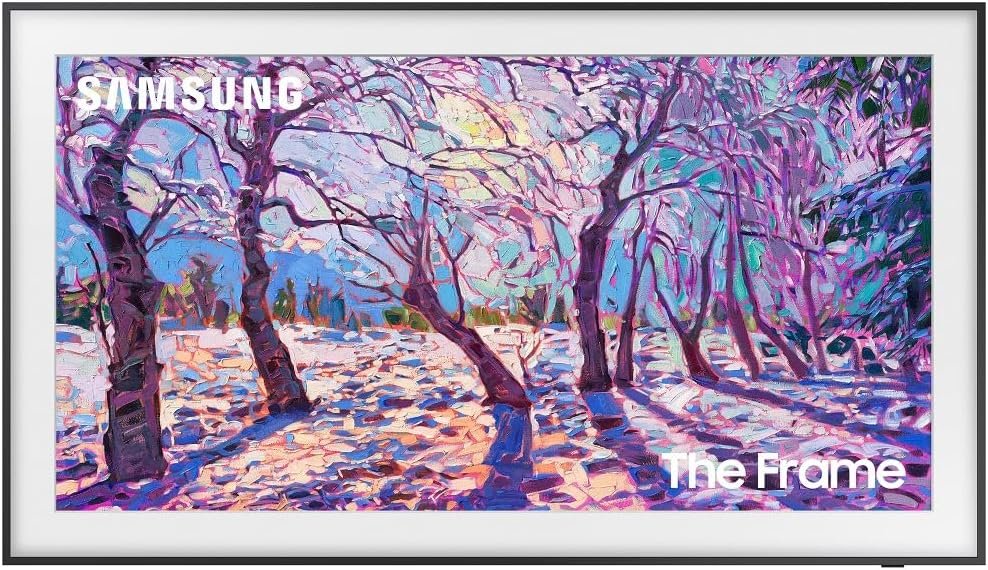 SAMSUNG 32-Inch Class QLED The Frame LS03C Series, Quantum HDR, Art Mode, Anti-Reflection Matte Display, Slim Fit Wall Mount Included, Smart TV w/Alexa Built-in (QN32LS03CB)