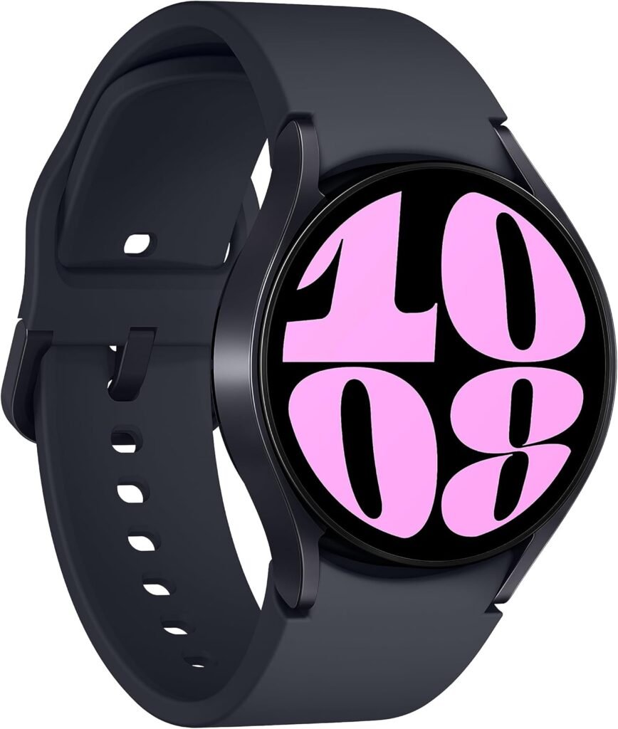 Samsung Galaxy Watch 6 44mm Bluetooth Smartwatch, Fitness Tracker, Personalized HR Zones, Advanced Sleep Coaching, Heart Monitor, BIA Sensor, Health Wellness Insights, Big Screen, US Version, Graphite