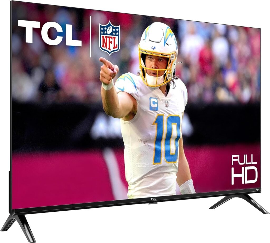 TCL 40-Inch Class S3 1080p LED Smart TV with Fire TV (40S350F, 2023 Model), Alexa Built-in, Apple AirPlay Compatibility, Streaming FHD Television,Black