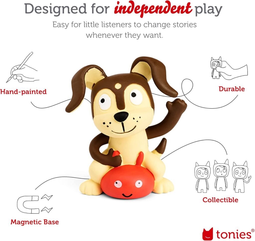 Toniebox Audio Player Starter Set with Chase, Skye, Marshall, and Playtime Puppy - Listen, Learn, and Play with One Huggable Little Box - Light Blue