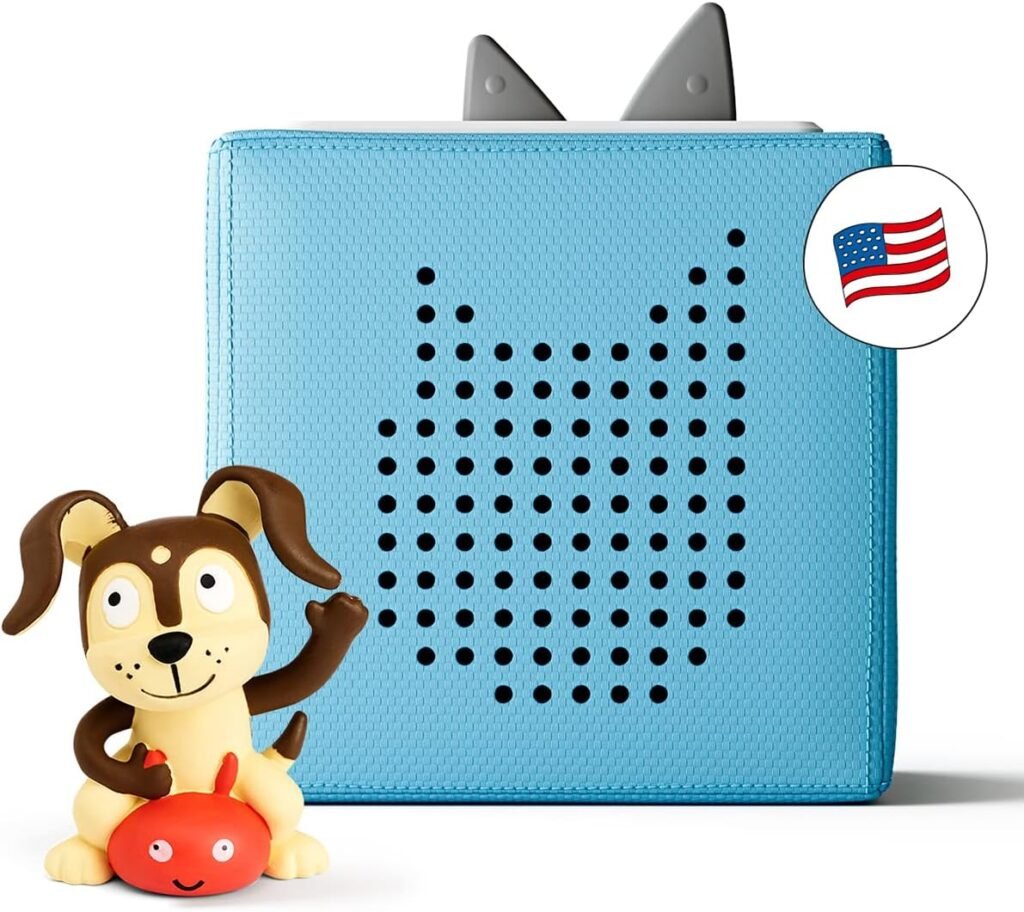 Toniebox Audio Player Starter Set with Playtime Puppy - Listen, Learn, and Play with One Huggable Little Box - Light Blue