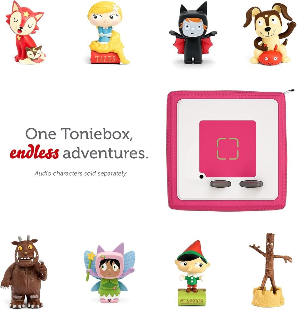 Toniebox Audio Player Starter Set with Playtime Puppy - Listen, Learn, and Play with One Huggable Little Box - Light Blue